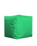 Atelier Del Sofa Square Pouf - Green